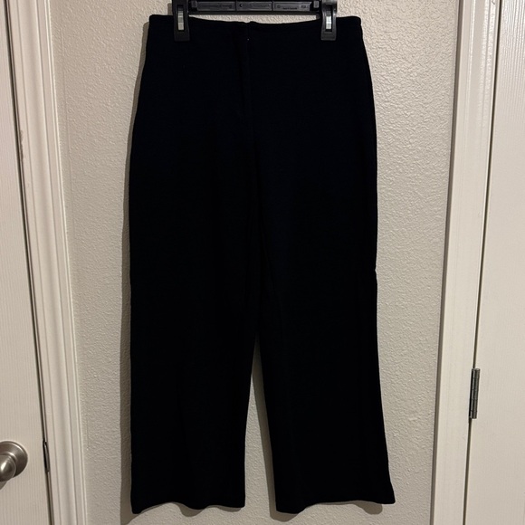 Eileen Fisher Wool Blend Classic Black Women's Pants - Picture 1 of 6
